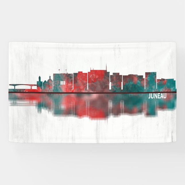 Juneau Alaska Skyline Banner (Horizontal)