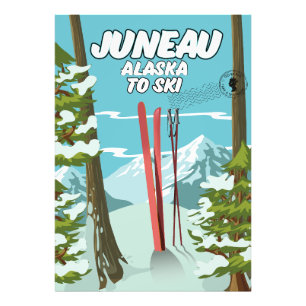 Juneau Alaska To Ski Photo Print