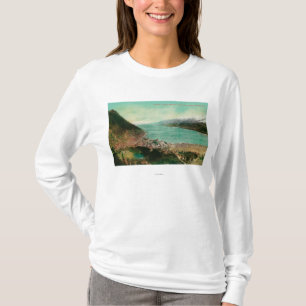 Juneau, Alaska Town View with Treadwell Mine in T-Shirt