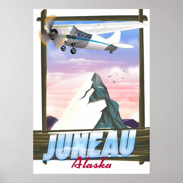 Juneau Alaska travel poster (Front)
