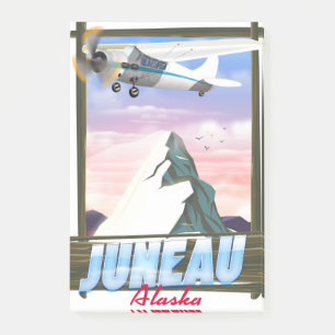 Juneau Alaska travel poster Post-it Notes