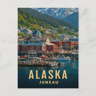 Juneau Alaska Wild Frontier Beauty Postcard