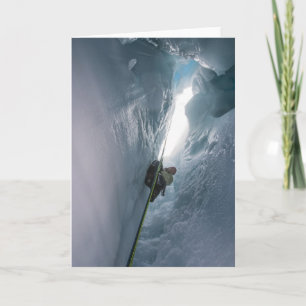 Juneau Icefield Crevasse (Blank Inside) Card