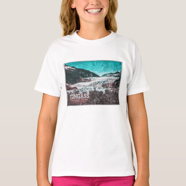 JUNEAU - TONGASS - MENDENHALL GLACIER - ALASKA US T-Shirt (Front)