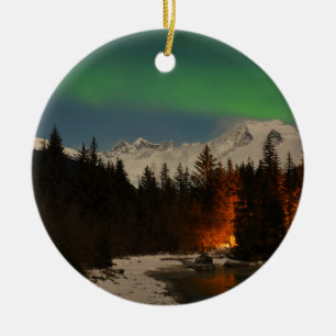 Juneau's Northern Lights Ceramic Tree Decoration
