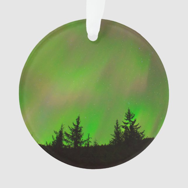 Juneau's Northern Lights Ornament (Front)
