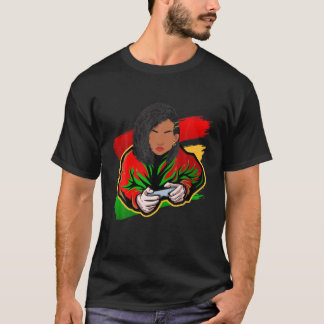 Junenth 2021 For Black Freedom Gamer Afro American T-Shirt