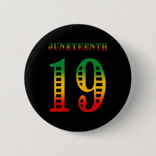 Junenth Ancestors Black African American June 19 G 6 Cm Round Badge