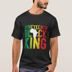 Junenth Black King For 'S Junenth T-Shirt