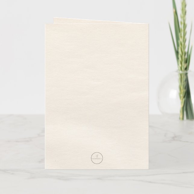 June's Rose Card (Back)