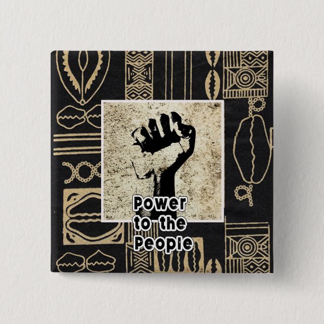 Juneteenth 15 Cm Square Badge (Front)