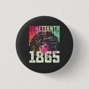 Juneteenth 1865 African American Black Freedom 3 Cm Round Badge