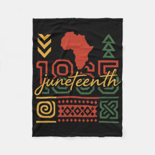 Juneteenth 1865 African American Black History Wom Fleece Blanket