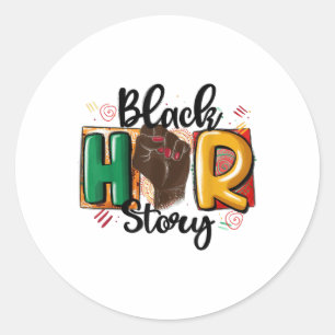 Juneteenth 1865 African American Freedom Black His Classic Round Sticker