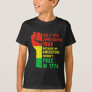 juneteenth 1865 black african american ancestors f T-Shirt
