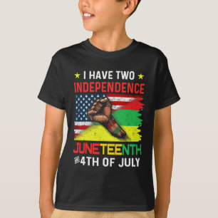 Juneteenth 1865 Black African American Flag Usa 4t T-Shirt