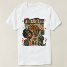 Juneteenth 1865 Black Afro Queen African kente map