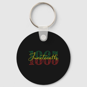 Juneteenth 1865 Black History African American Fre Key Ring