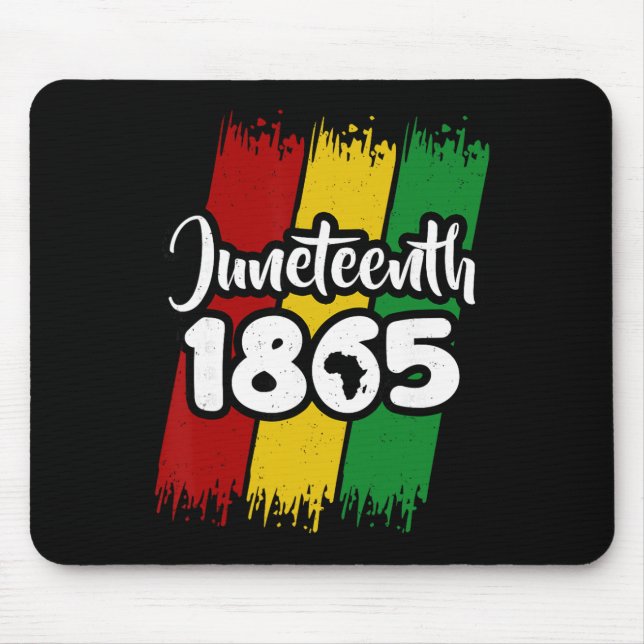 Juneteenth 1865 Black History African American Lib Mouse Mat (Front)