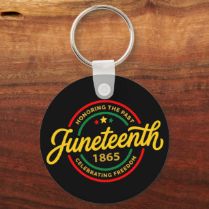 Juneteenth 1865 Black History Freedom Celebration Key Ring