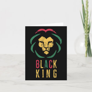 Juneteenth 1865 Black History Proud Black King Card