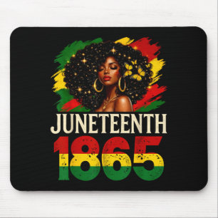 Juneteenth 1865 black women african american pride mouse mat