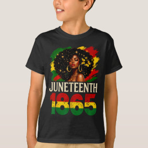 Juneteenth 1865 black women african american pride T-Shirt