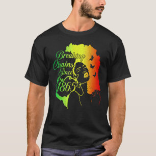 Juneteenth 1865 Breaking Chains Heritage History C T-Shirt