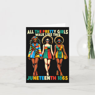 Juneteenth 1865 Celebrate Freedom Celebrating Blac Card