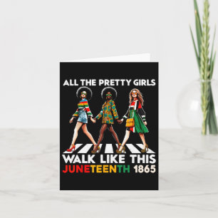 Juneteenth 1865 Celebrate Freedom Celebrating Blac Card