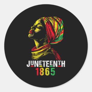 Juneteenth 1865 Celebrate Freedom Celebrating Blac Classic Round Sticker