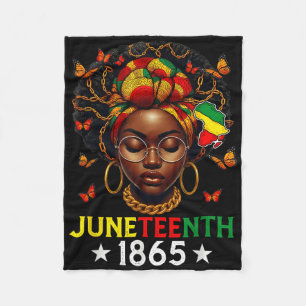 Juneteenth 1865 Celebrate Freedom Celebrating Blac Fleece Blanket