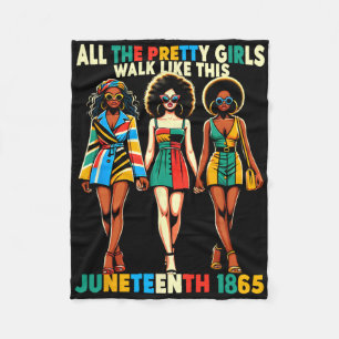 Juneteenth 1865 Celebrate Freedom Celebrating Blac Fleece Blanket