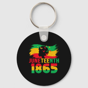 Juneteenth 1865 Celebrate Freedom Juneteenth Black Key Ring