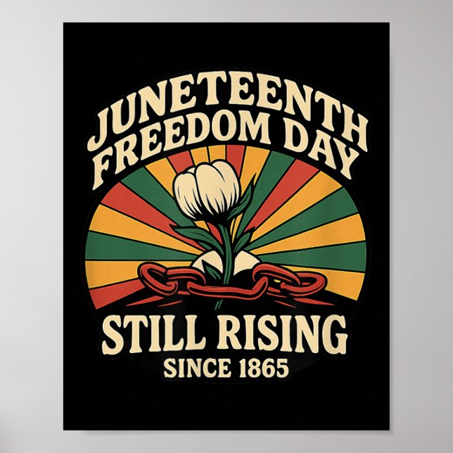Juneteenth 1865 Celebrating Black Freedom African  Poster (Front)