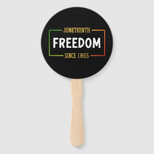 Juneteenth 1865 Celebrating Black Freedom Hand Fan