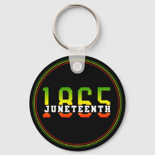 Juneteenth 1865 Celebrating Black Freedom Key Ring