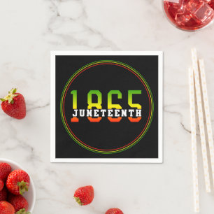 Juneteenth 1865 Celebrating Black Freedom Napkin