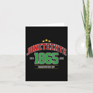 Juneteenth 1865 Emancipation Day Card