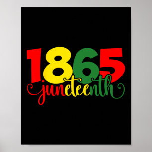 Juneteenth 1865 For Men Women June 19 Freedom Day Poster
