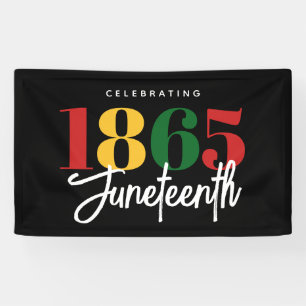 Juneteenth 1865 Freedom Black History Celebration Banner