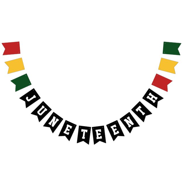 Juneteenth 1865 Freedom Black History Celebration Bunting (All)