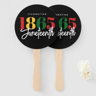 Juneteenth 1865 Freedom Black History Celebration Hand Fan