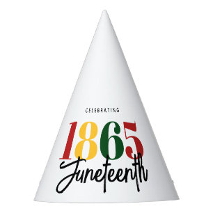 Juneteenth 1865 Freedom Black History Celebration Party Hat