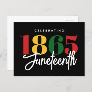 Juneteenth 1865 Freedom Black History Celebration Postcard