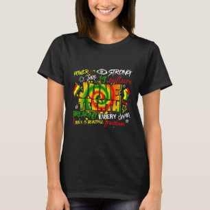 Juneteenth 1865 Freedom Statement Retro Sunset Eve T-Shirt