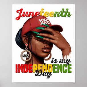 Juneteenth 1865 Is My Independence Day Black Afric Poster
