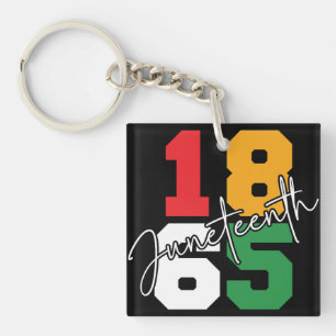 Juneteenth 1865 June 19th Key Ring