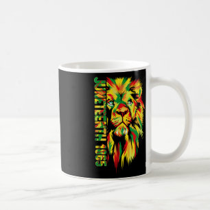 Juneteenth 1865 King Black Lion For Men Coffee Mug