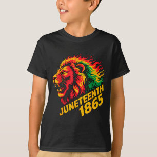 Juneteenth 1865 lion rasta  T-Shirt